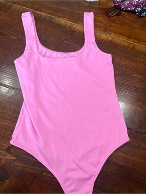 Aeropostale Pink Scoop Neck Bodysuit